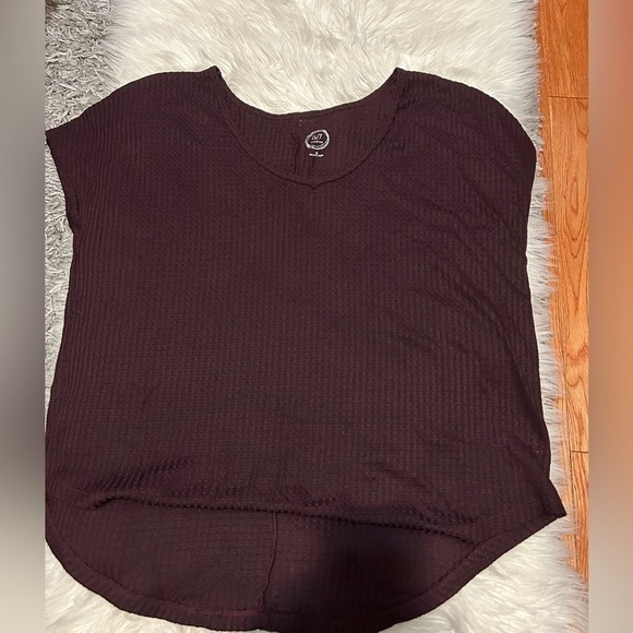 Maurices Tops - Maroon Waffle Knit Top